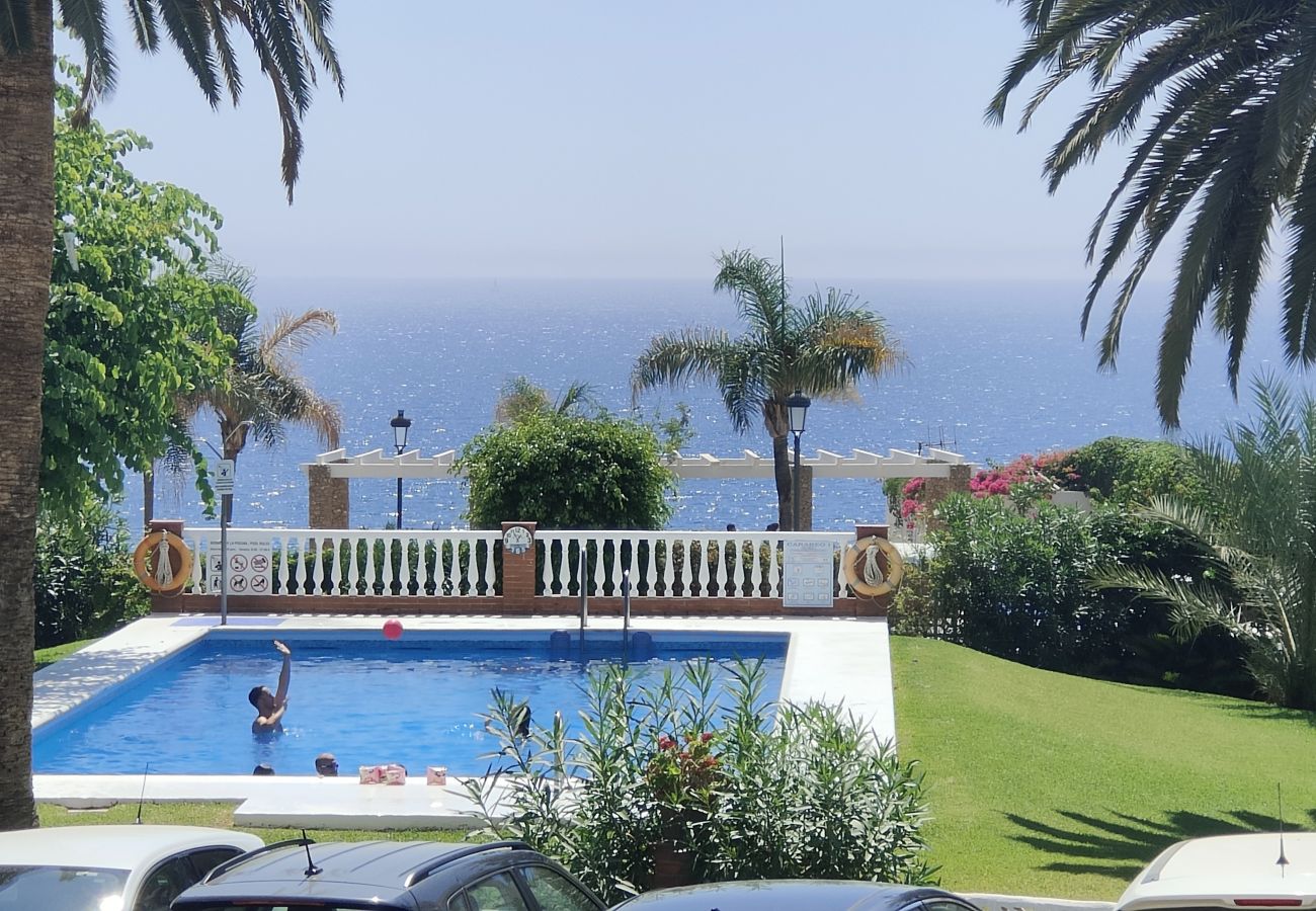 Piscina comunitaria y zona ajardinada
