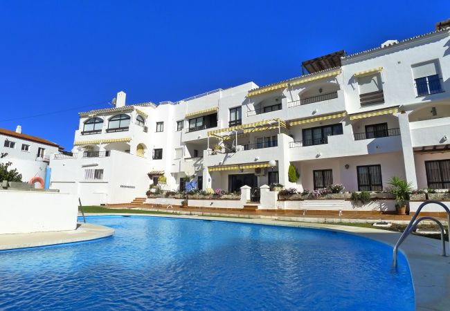 Communal pool with garden area in Parador